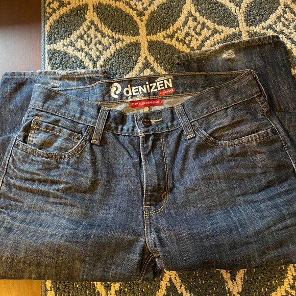 MENS DENIZEN BY LEVI 218 SLIM STRAIGHT JEANS - Picture 4 of 9